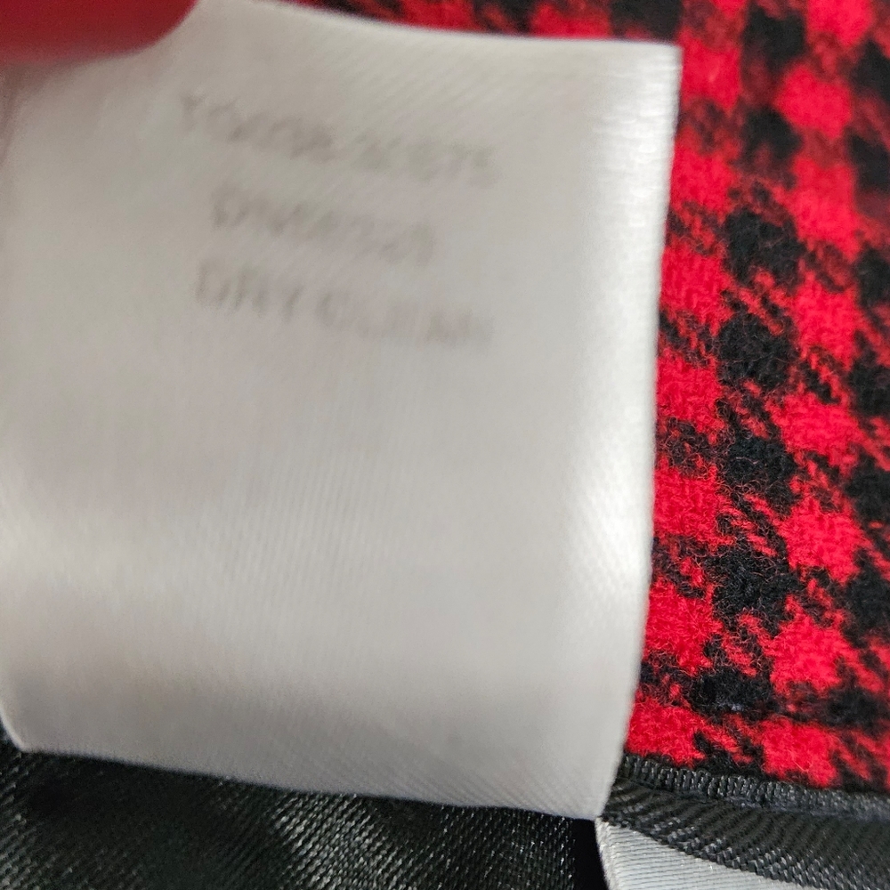 Pendleton Black & Red Houndstooth Wool Long Midi … - image 6